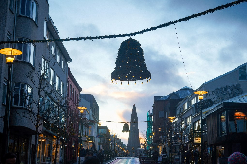 Reykjavik city centre is magical during the Christmas season