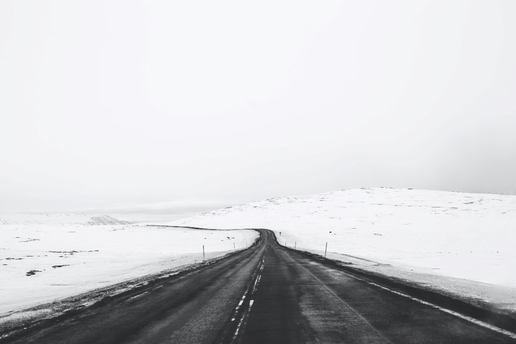 The road conditions in Iceland in February can be adverse