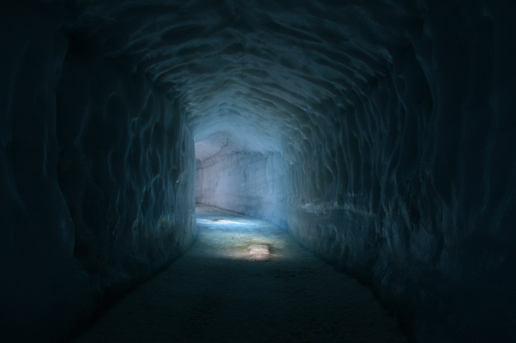 The ice tunnel tour inside Langjokull glacier is a unique experience in Western Iceland.