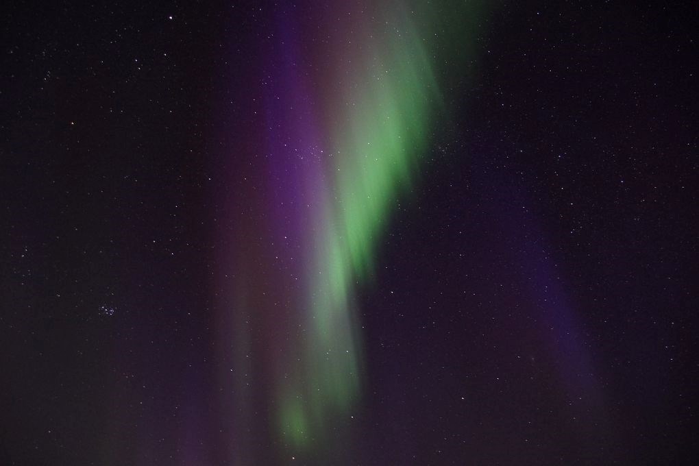 You can see northern lights in Iceland in October