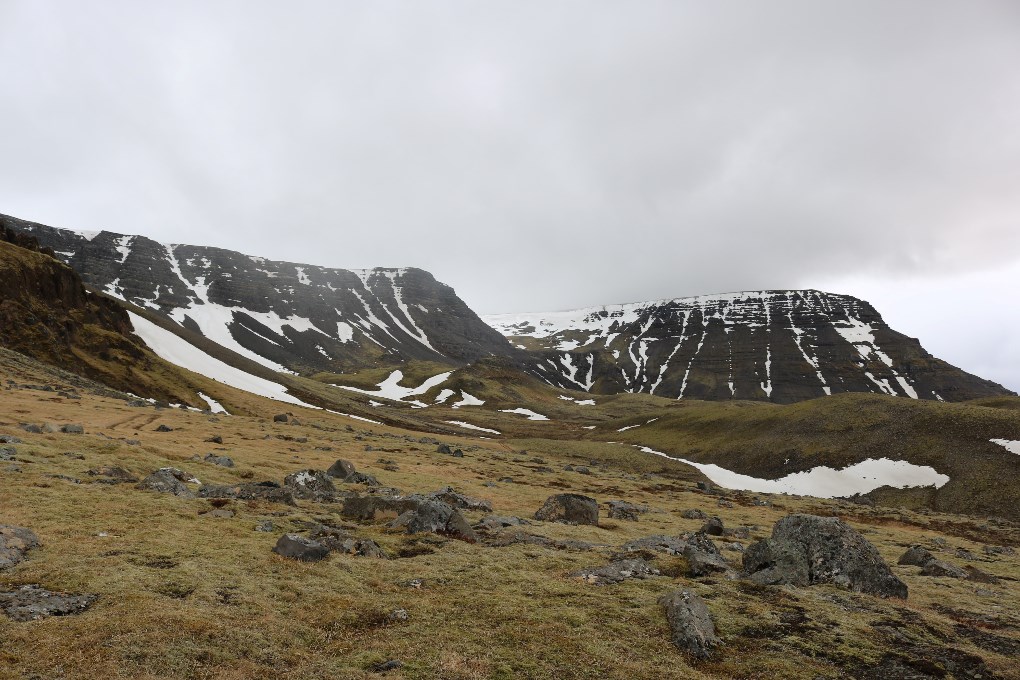 Mount Esja is a popular hiking trail near Reykjavik, in Iceland