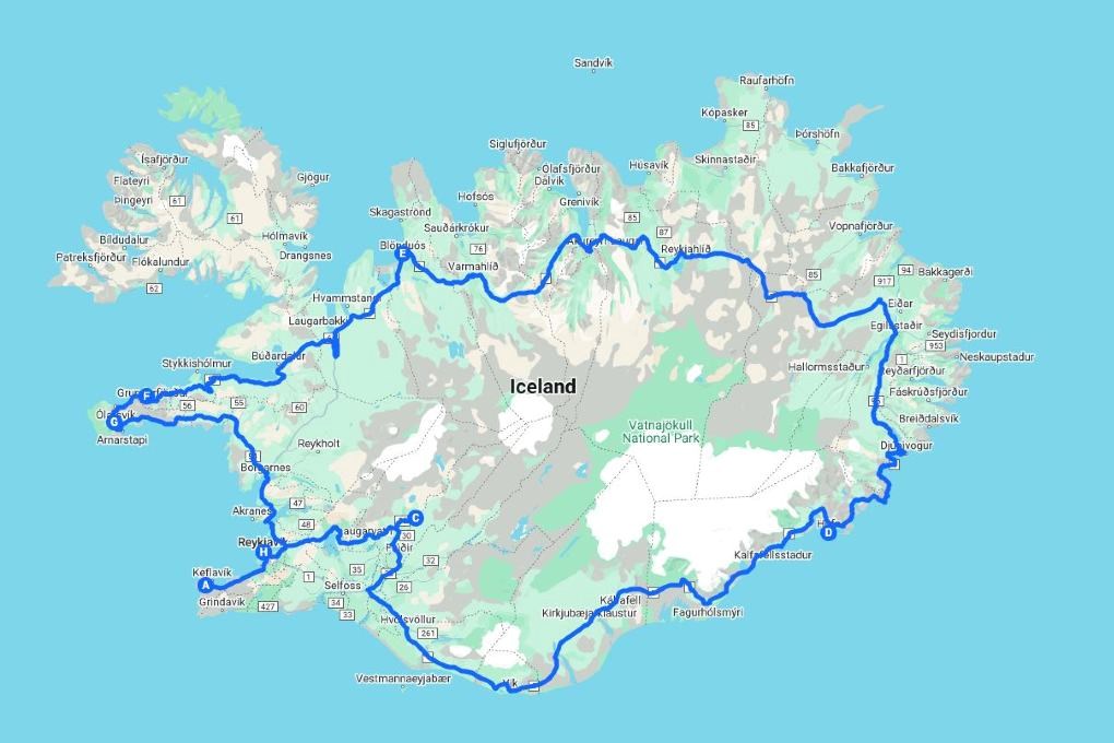 Best 12-day self-drive itinerary along the Ring Road in Iceland