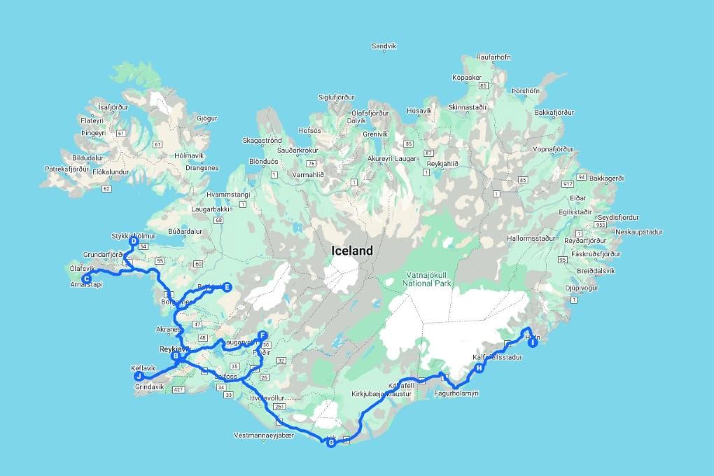 Best 12-day Iceland itinerary in South Iceland in wintertime