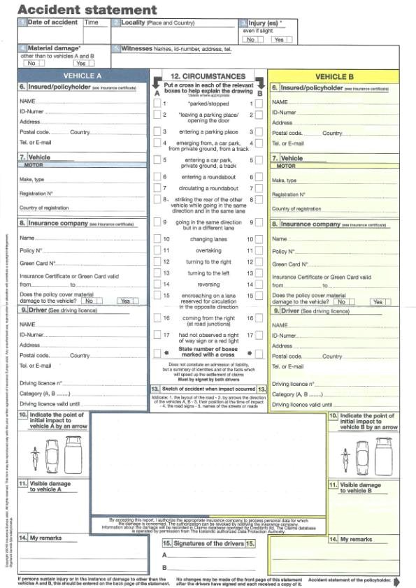 Accident Report in Iceland