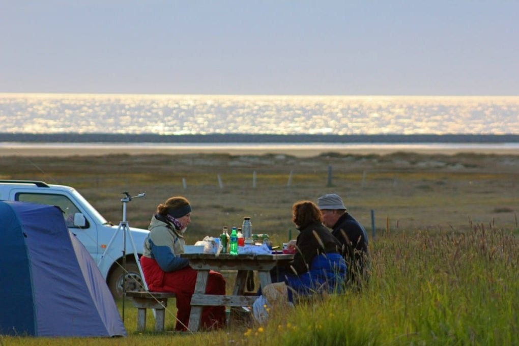 Campsite with a view in the Westfjords