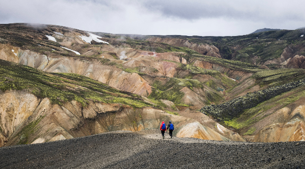 Das zentrale Hochland ist ein Paradies für Wanderer in Island