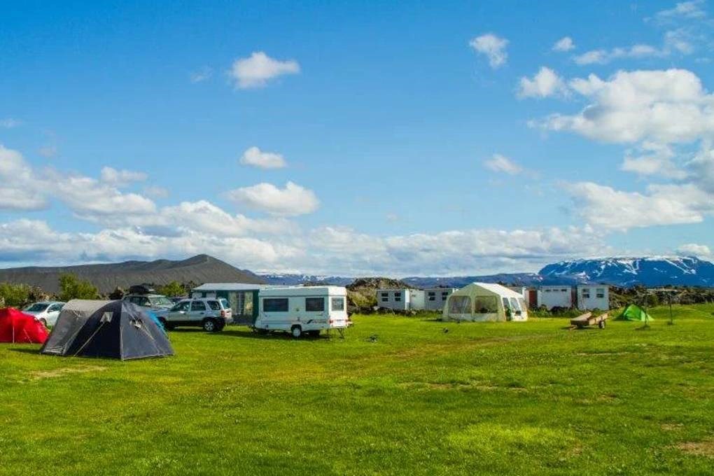 Vogar campsite is an ideal stop for campers to visit the Myvatn area