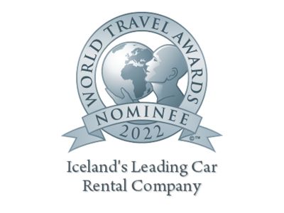 Nominiert für die Auszeichnung „Führender Mietwagenverleih in Island“ 2022 - World Travel Awards